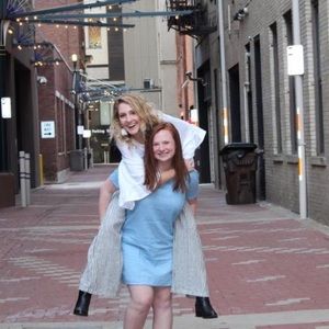 Baby blue dress, Large.